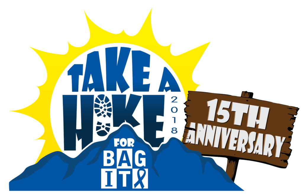 Take a Hike logo 15th anniversary