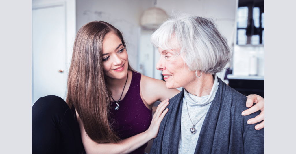 Young and older women photo