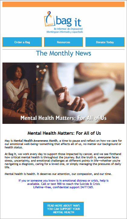 May 2025 newsletter cover