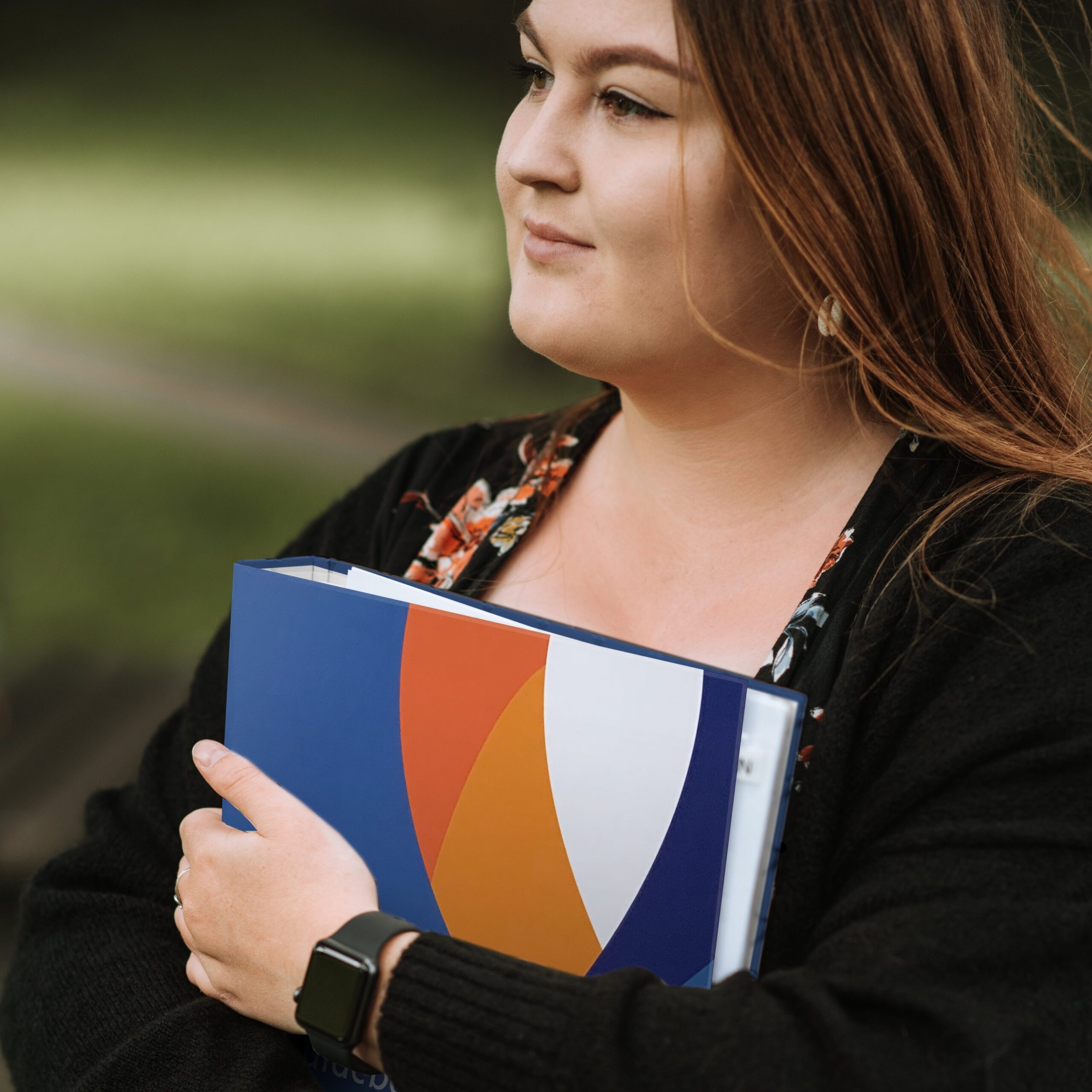 girl with give the gift notebook