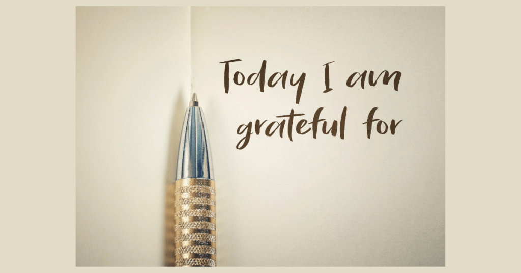 Today I am grateful for with pen