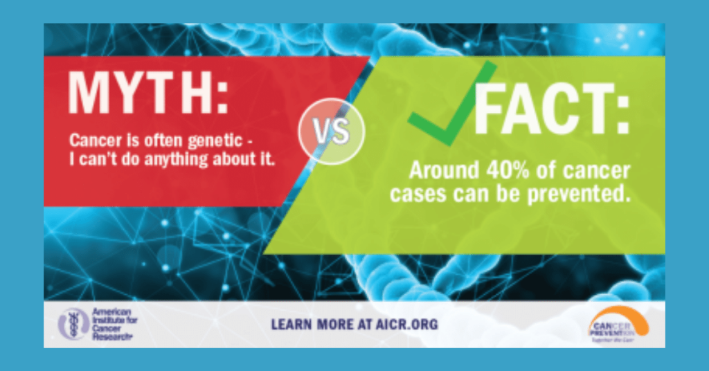 Myth VS Facts when preventing cancer