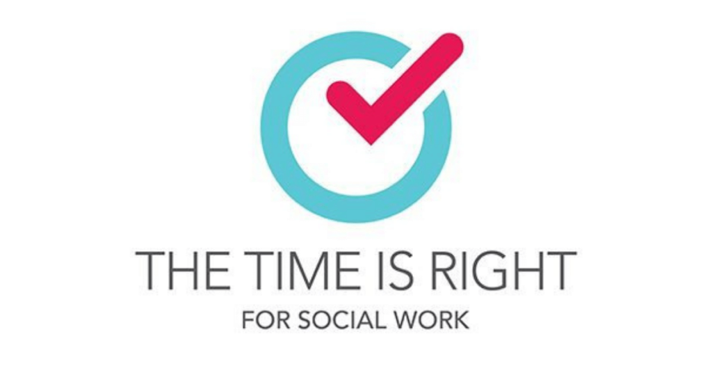 Time is Right for Social Work Logo