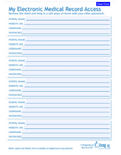 My Electronic Medical Record Access form 2022