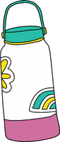 water bottle graphic