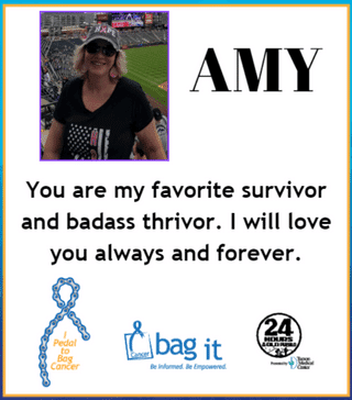 Amy dedication campsite sign