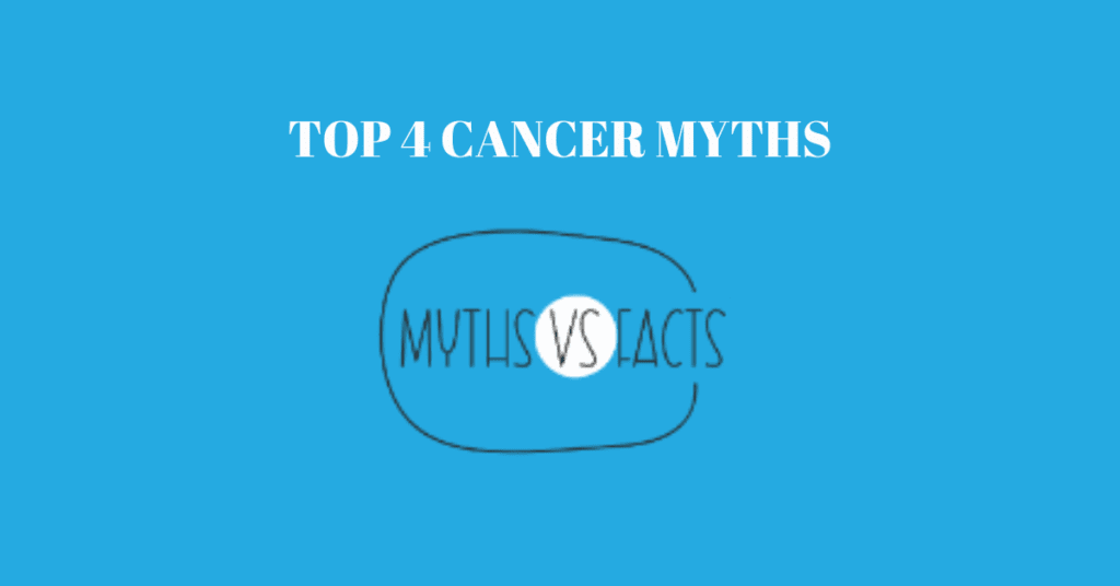 Top 4 Cancer Myths Graphic