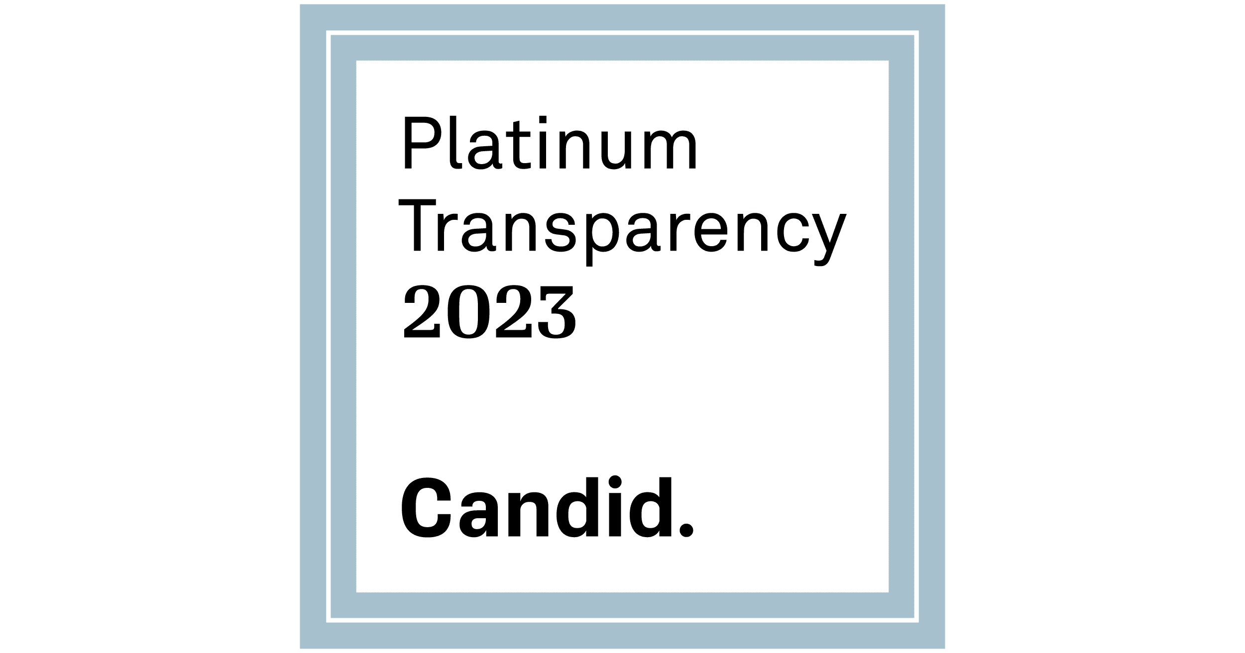 Guidestar seal of transparency 2023