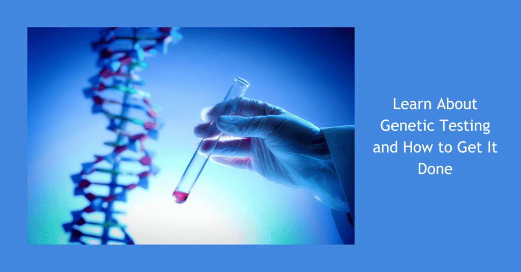 Genetic Testing RNA and test tube