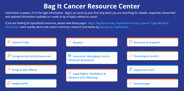 Bag It Cancer Resource Center