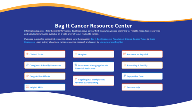 Bag It Cancer Resource Center snapshot