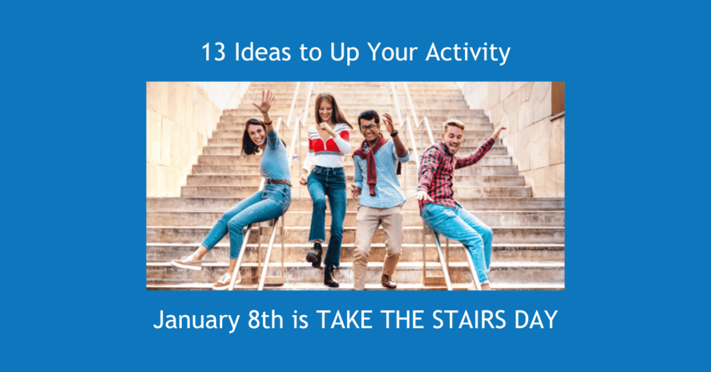 13 Ideas to Up Your Activity with photo of people jumping on stairs