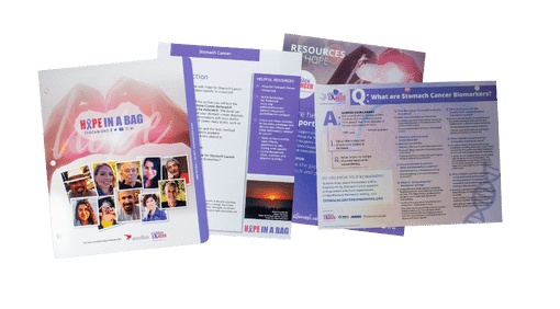 Stomach Cancer Bag with Hope in the Bag Contents Stomach Cancer Bag with Hope in the Bag Contents