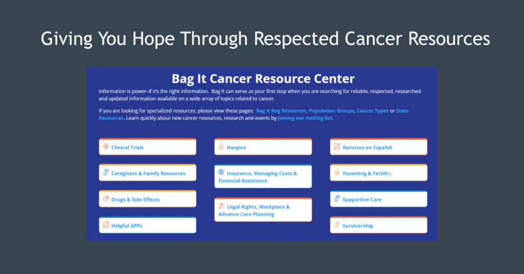 Giving You Hope Through Respected Cancer Resources