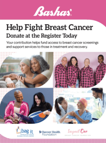 Basha's October 2025 campaign to fight breast cancer