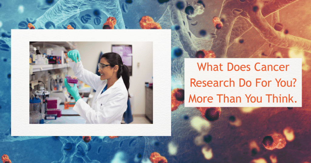 What does cancer research do for you with molecules and lab image